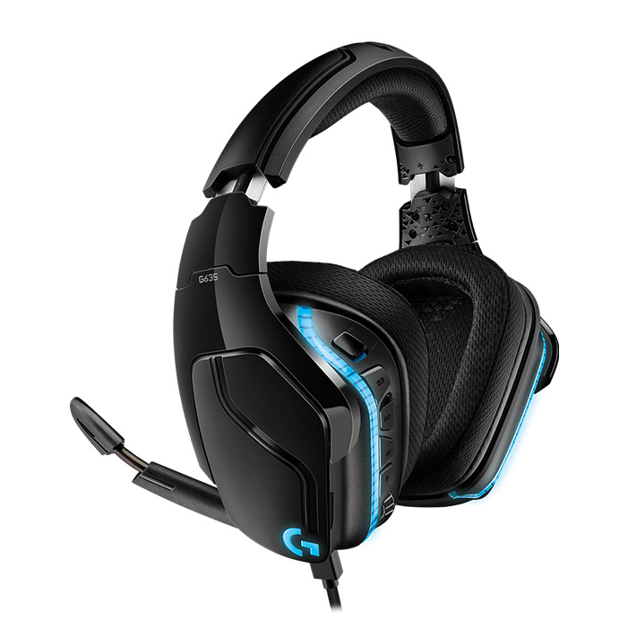 Logitech G633s Gaming Headset, Artemis Spectrum Pro Wired, 7.1 Dolby Surround Sound for PC, Xbox One and PS4, Fully Customisable, Noise Cancelling Microphone, Lightsync RGB, Black (981-000752)